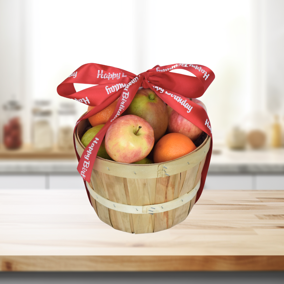 Happy Birthday Fresh Fruits Delights Gift Basket