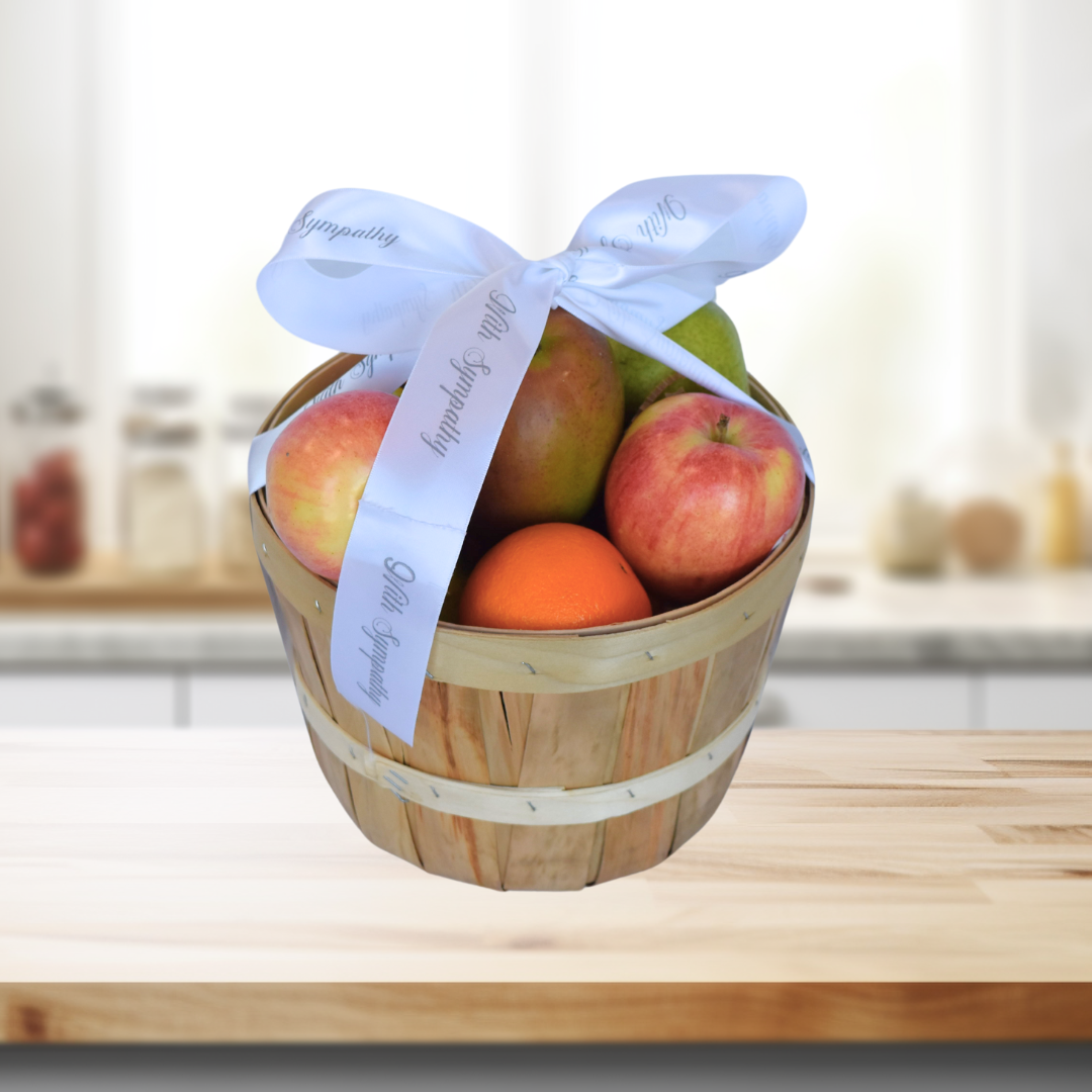 With Sympathy Fresh Fruit Delights Gift Basket