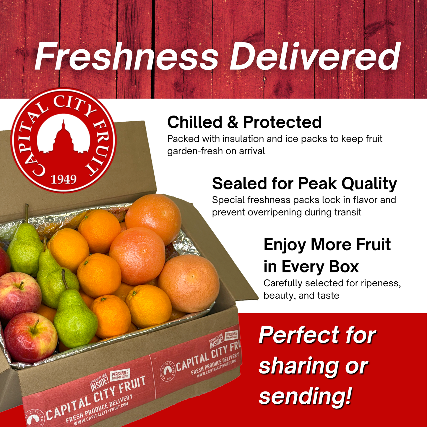 Fresh Fruit Gift Box - 16 Pieces