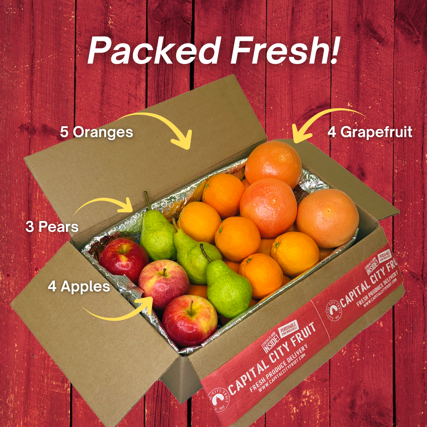 Fresh Fruit Gift Box - 16 Pieces