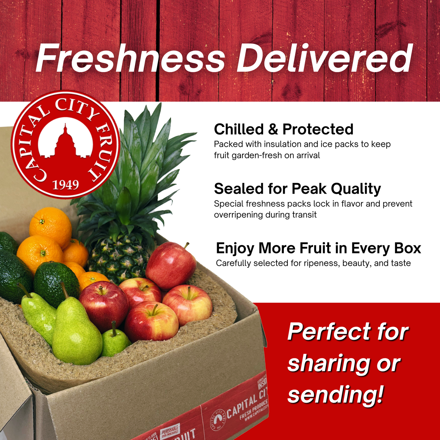 Mixed Fruit Gift Box - 35 Pieces