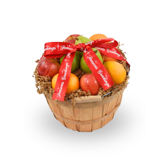 Seasons Greetings Holiday Fruit Gift Basket